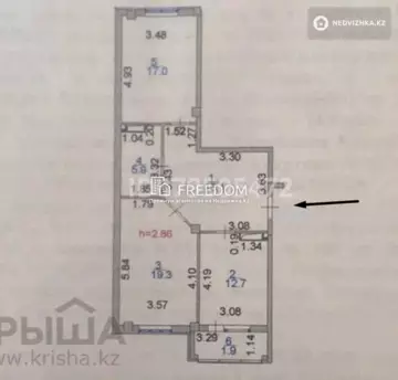 75 м², 2-комнатная квартира, этаж 7 из 10, 75 м², изображение - 11