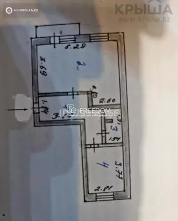 49 м², 2-комнатная квартира, этаж 2 из 5, 49 м², изображение - 5