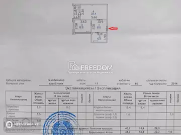 41.7 м², 1-комнатная квартира, этаж 11 из 16, 42 м², изображение - 5