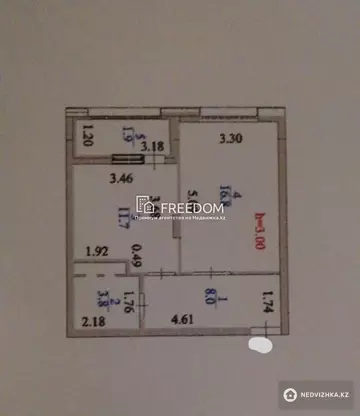 42.2 м², 1-комнатная квартира, этаж 2 из 9, 42 м², изображение - 20