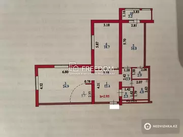 93.9 м², 3-комнатная квартира, этаж 2 из 7, 94 м², изображение - 12