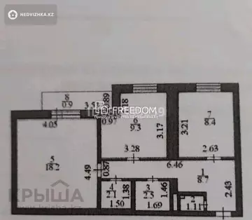 51 м², 2-комнатная квартира, этаж 7 из 7, 51 м², изображение - 5