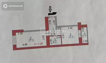 42 м², 2-комнатная квартира, этаж 4 из 10, 42 м², изображение - 2