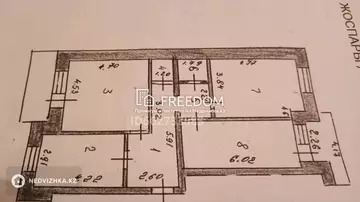 91 м², 3-комнатная квартира, этаж 8 из 9, 91 м², изображение - 4