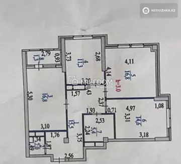 84 м², 3-комнатная квартира, этаж 7 из 7, 84 м², изображение - 27