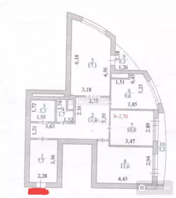 80 м², 3-комнатная квартира, этаж 2 из 9, 80 м², изображение - 9