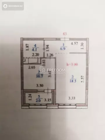 67 м², 2-комнатная квартира, этаж 5 из 5, 67 м², изображение - 11