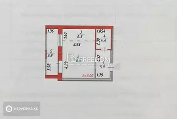 37 м², 1-комнатная квартира, этаж 1 из 12, 37 м², изображение - 2