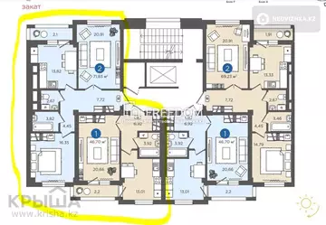 115 м², 4-комнатная квартира, этаж 6 из 6, 115 м², изображение - 17