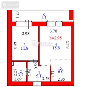 47 м², 2-комнатная квартира, этаж 3 из 9, 47 м², изображение - 11