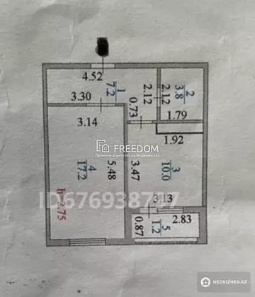 39.4 м², 1-комнатная квартира, этаж 9 из 9, 39 м², изображение - 25