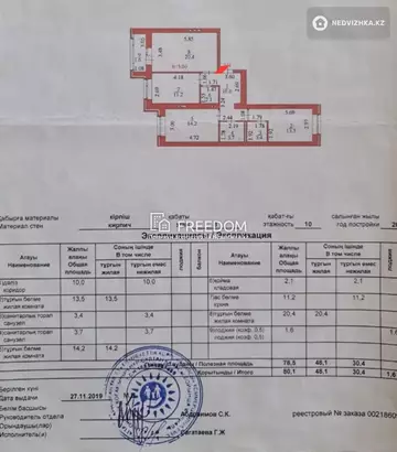 80 м², 3-комнатная квартира, этаж 8 из 10, 80 м², изображение - 11