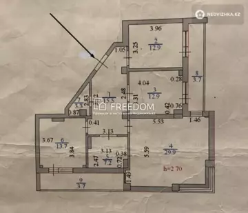 102.8 м², 3-комнатная квартира, этаж 10 из 15, 103 м², изображение - 0