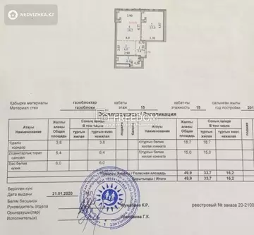 49.9 м², 2-комнатная квартира, этаж 15 из 15, 50 м², изображение - 5