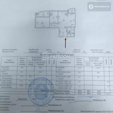 87.6 м², 3-комнатная квартира, этаж 9 из 18, 88 м², изображение - 0