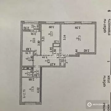 81.1 м², 3-комнатная квартира, этаж 1 из 9, 81 м², изображение - 13