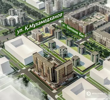 2-комнатная квартира, этаж 1 из 16, 60 м²