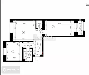 65 м², 2-комнатная квартира, этаж 7 из 8, 65 м², изображение - 3