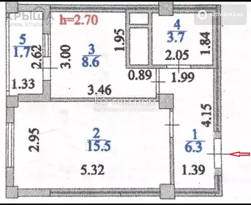 35.8 м², 1-комнатная квартира, этаж 3 из 12, 36 м², изображение - 0