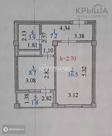 38.1 м², 1-комнатная квартира, этаж 5 из 9, 38 м², изображение - 7