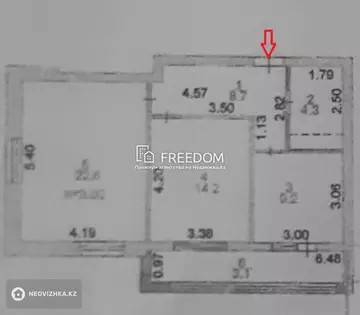 62.1 м², 2-комнатная квартира, этаж 4 из 12, 62 м², изображение - 12