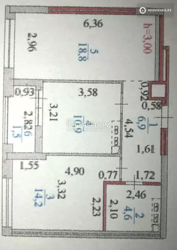 60 м², 2-комнатная квартира, этаж 15 из 17, 60 м², изображение - 38