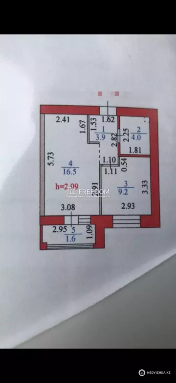 36 м², 1-комнатная квартира, этаж 5 из 9, 36 м², изображение - 0