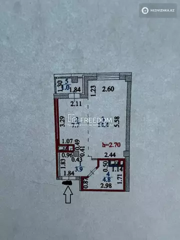 31.8 м², 1-комнатная квартира, этаж 8 из 9, 32 м², изображение - 12