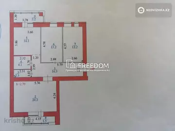 3-комнатная квартира, этаж 3 из 9, 90 м²