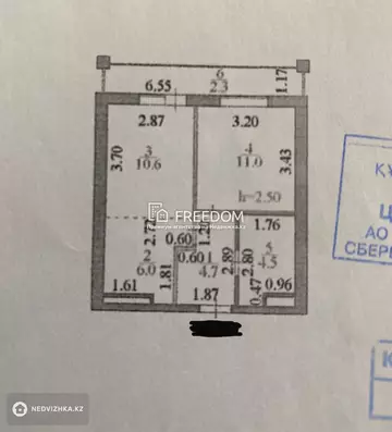 39.1 м², 2-комнатная квартира, этаж 8 из 8, 39 м², изображение - 0