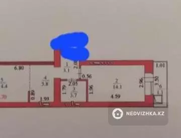 41 м², 2-комнатная квартира, этаж 6 из 9, 41 м², изображение - 0