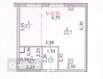 1-комнатная квартира, этаж 1 из 12, 40 м²