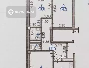 74 м², 3-комнатная квартира, этаж 8 из 9, 74 м², изображение - 19