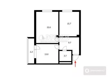 75.6 м², 2-комнатная квартира, этаж 11 из 18, 76 м², изображение - 25