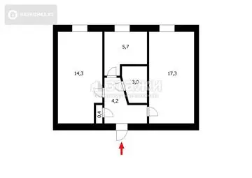 45 м², 2-комнатная квартира, этаж 2 из 5, 45 м², изображение - 17