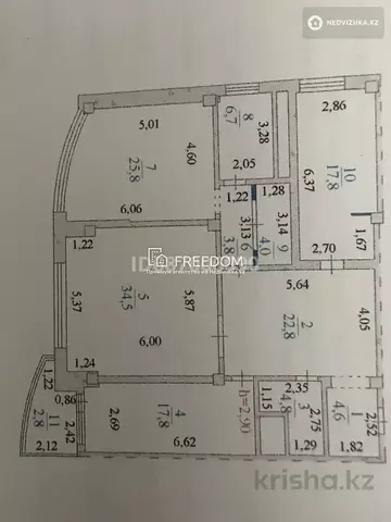 145.4 м², 3-комнатная квартира, этаж 18 из 18, 145 м², изображение - 10