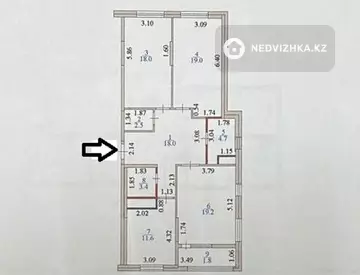 100 м², 3-комнатная квартира, этаж 9 из 16, 100 м², изображение - 1