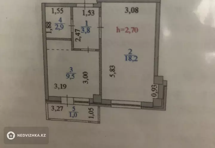 36 м², 1-комнатная квартира, этаж 4 из 15, 36 м², изображение - 1