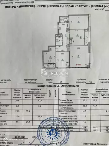 130 м², 4-комнатная квартира, этаж 17 из 18, 130 м², изображение - 8