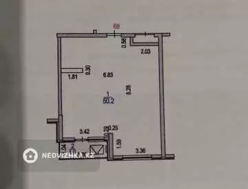 51.2 м², 2-комнатная квартира, этаж 10 из 10, 51 м², изображение - 12