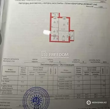 57.4 м², 2-комнатная квартира, этаж 2 из 8, 57 м², изображение - 7