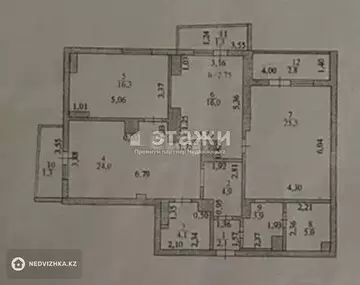 107.2 м², 3-комнатная квартира, этаж 14 из 25, 107 м², изображение - 49