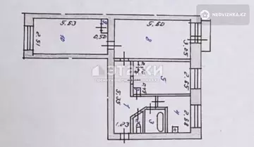 60 м², 3-комнатная квартира, этаж 3 из 5, 60 м², изображение - 7