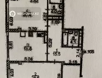 91.2 м², 2-комнатная квартира, этаж 18 из 21, 91 м², изображение - 10