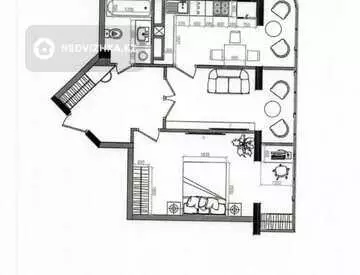 61 м², 2-комнатная квартира, этаж 16 из 16, 61 м², изображение - 4