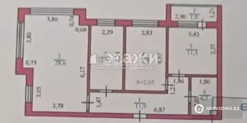 81.8 м², 3-комнатная квартира, этаж 3 из 5, 82 м², изображение - 18