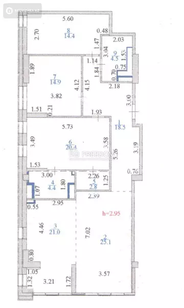 125 м², 4-комнатная квартира, этаж 16 из 19, 125 м², изображение - 12