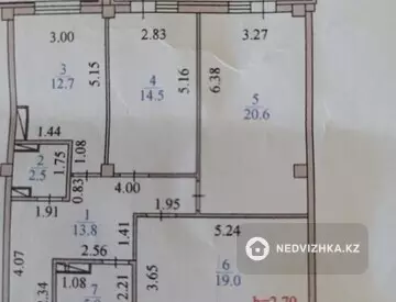 91.5 м², 3-комнатная квартира, этаж 2 из 4, 92 м², изображение - 0