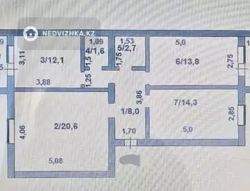 76 м², 3-комнатная квартира, этаж 2 из 5, 76 м², изображение - 11