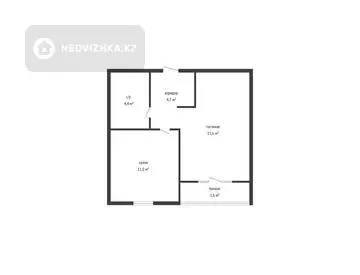 37.3 м², 1-комнатная квартира, этаж 8 из 16, 37 м², изображение - 13